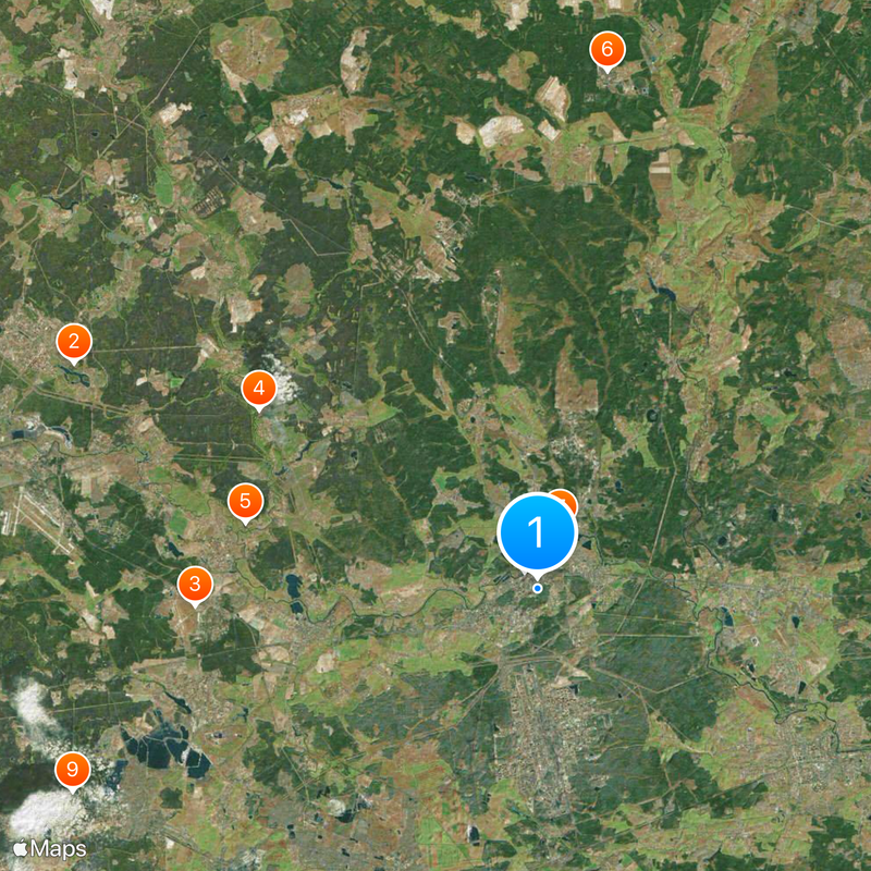 Noginsky District Map