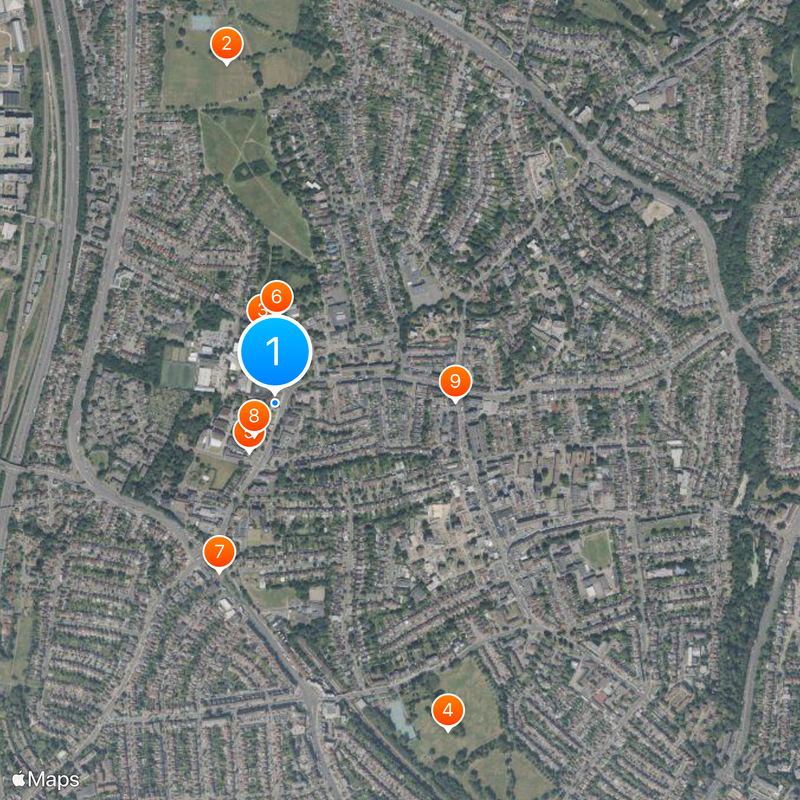 Middlesex University Mapa