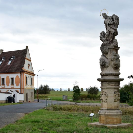 Statue of John of Nepomuk in Vysočany