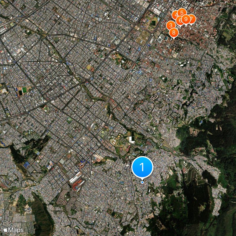 San Cristóbal Karte