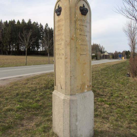 Postmeilenstein in Brünlos