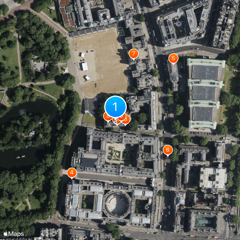 11 Downing Street Mapa