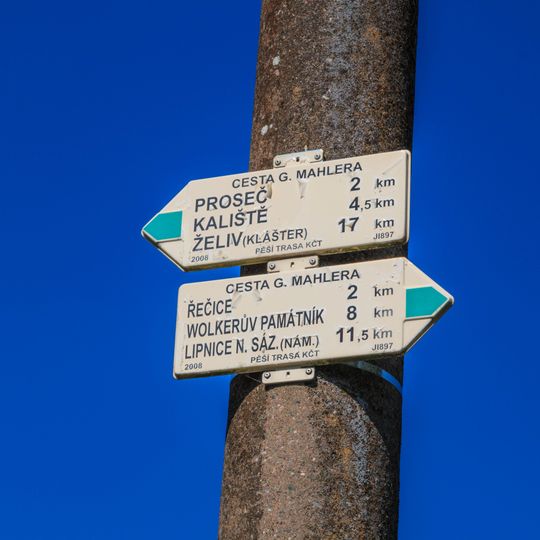 Rozcestník Pusté Lhotsko