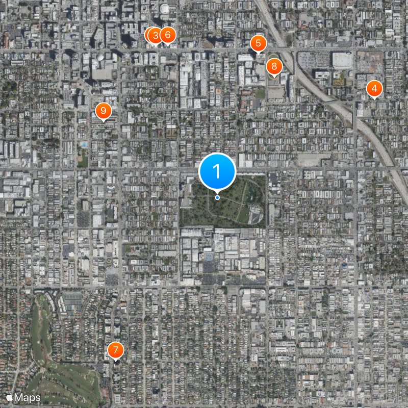 Hollywood Forever Cemetery Kaart