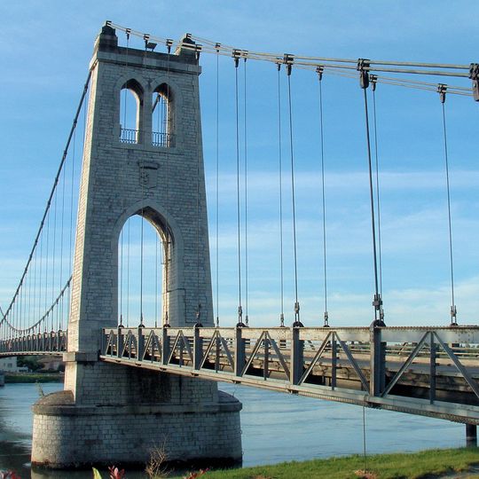 Suspention bridge in La Voulte