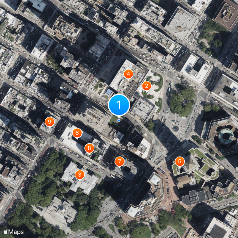 African Burial Ground National Monument Map
