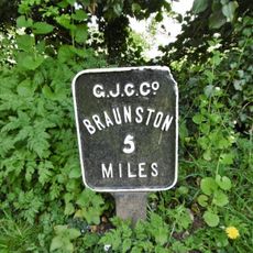 Grand Union Canal Long Buckby Wharf Milepost Approximately 16 Metres From Lock Number 9