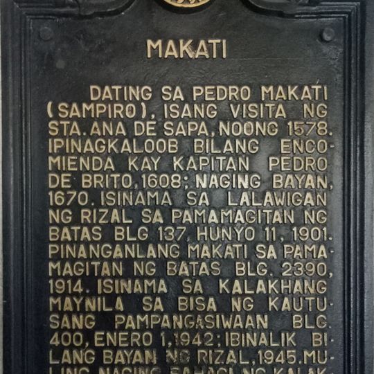 Makati historical marker