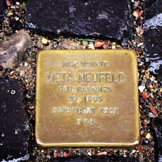 Stolperstein dedicated to Meta Neufeld