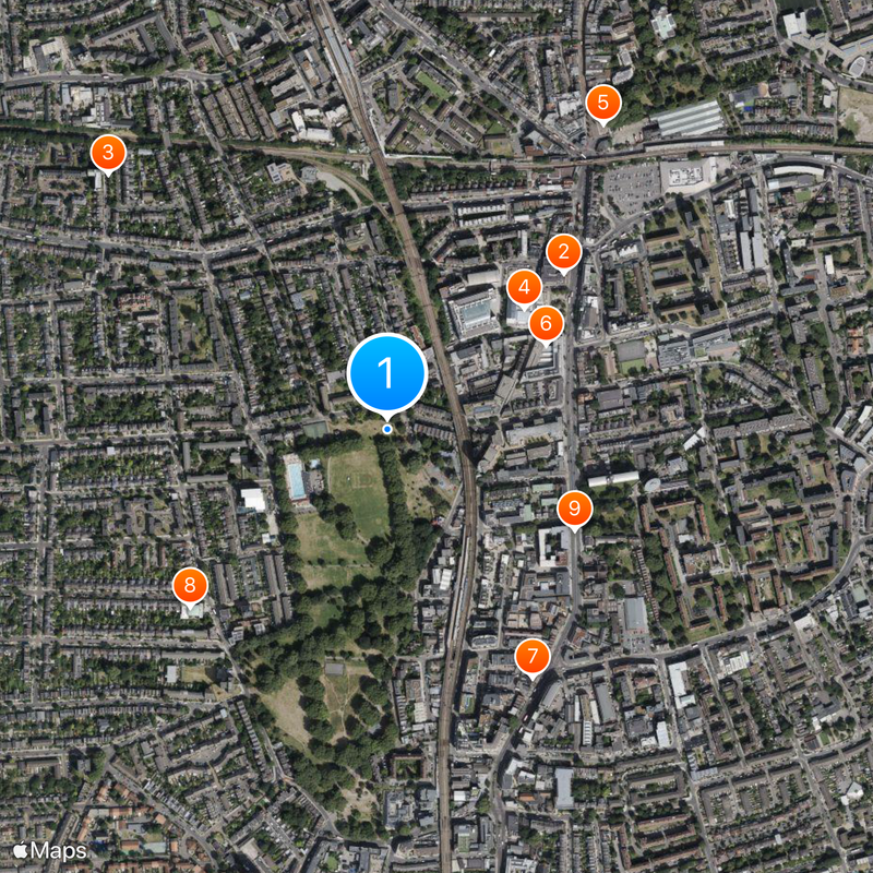 Hackney Central Map