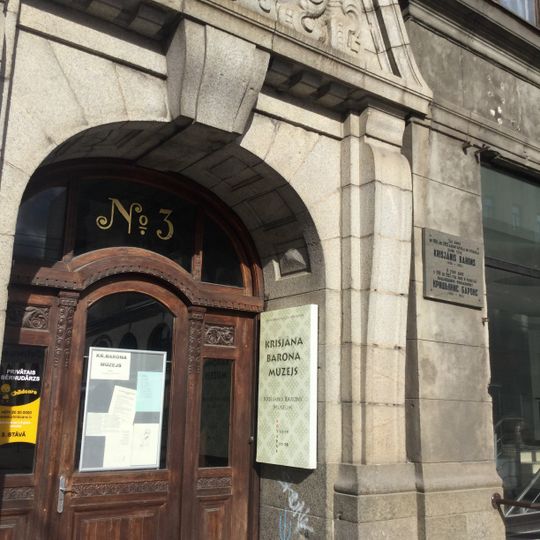 Folklorista Kr.Barona dzīves vieta