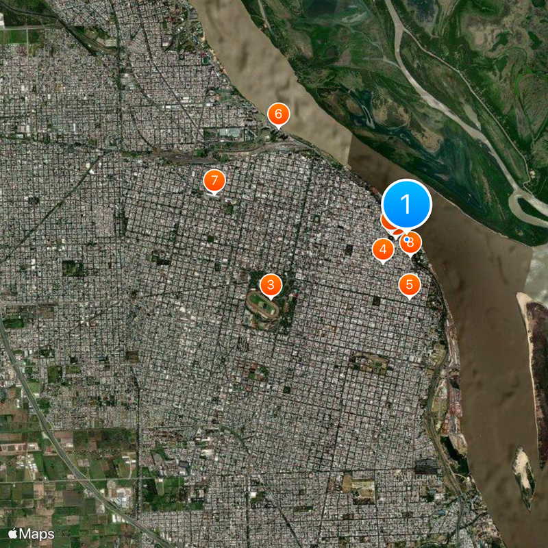 Monumento histórico nacional a la Bandera Mapa