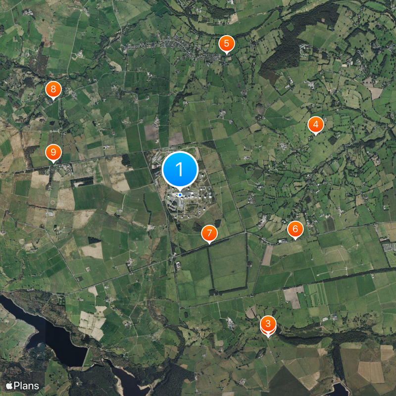 RAF Menwith Hill Map