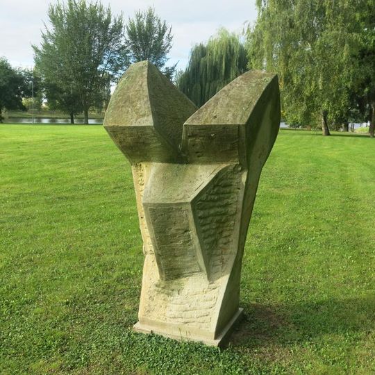 Plastika Dvojice na Střeleckém ostrově v Litoměřicích