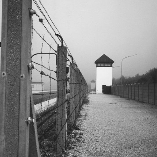 Dachau concentration camp fence