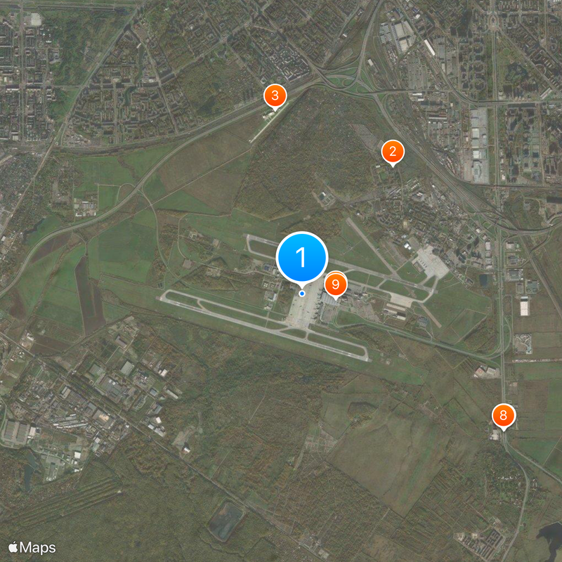 Pulkovo Airport Map