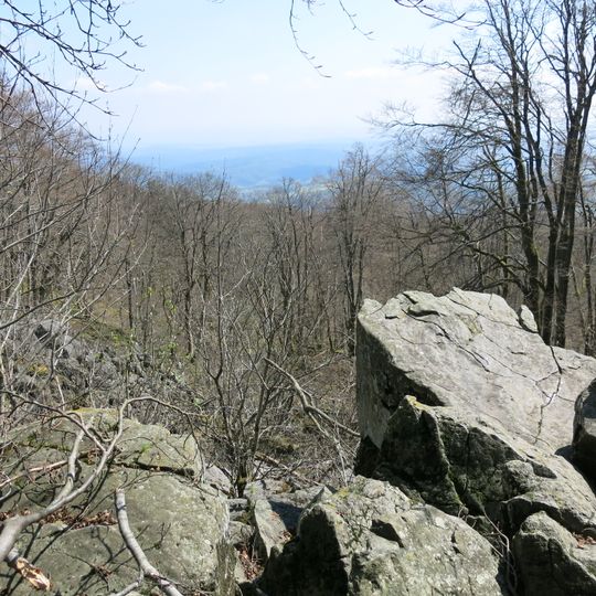 Basaltblockmeer Johannisfeuer am Kreuzberg