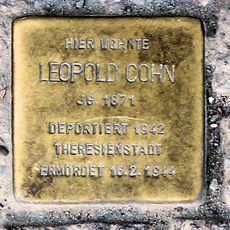 Stolperstein en memoria de Leopold Cohn