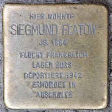 Stolperstein em memória de Siegmund Flatow