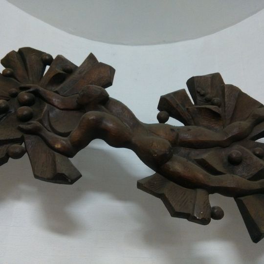 Plastika v podchodu vlakového nádraží Smíchov v Praze