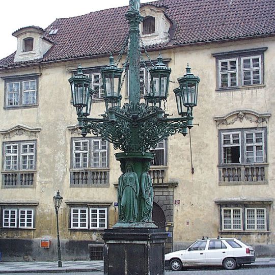 Candelabrum in Loretánská street