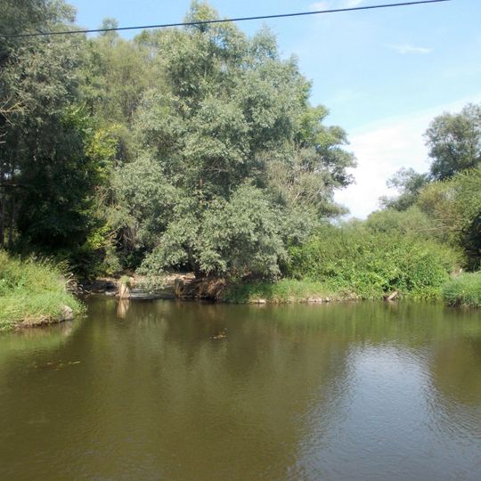 Abtei und Saaleaue bei Planena