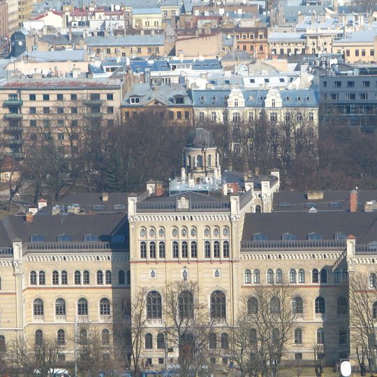 Rīgas Politehniskā institūta galvenā ēka, tagad Latvijas Universitāte