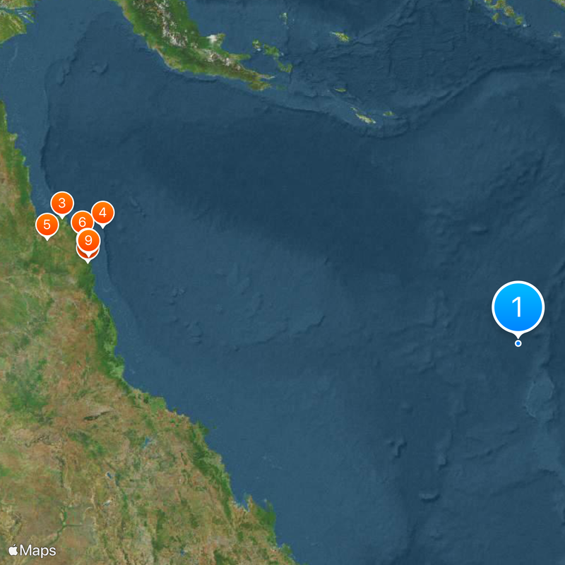 Coral Sea Map