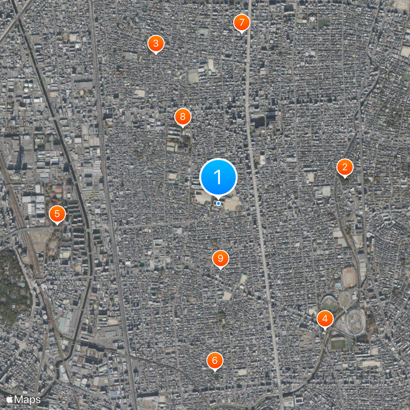 Aichi Prefectural Zuiryo Senior High School Map
