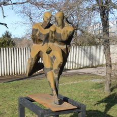 Socha Běžci na Libeňském ostrově v Praze