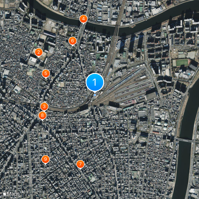 Minami-Senju Station Map