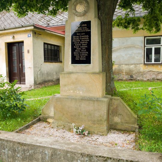 Pomník padlým v 1.světové válce v Želechách