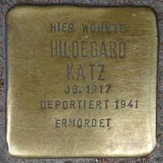 Stolperstein dedicated to Hildegard Katz