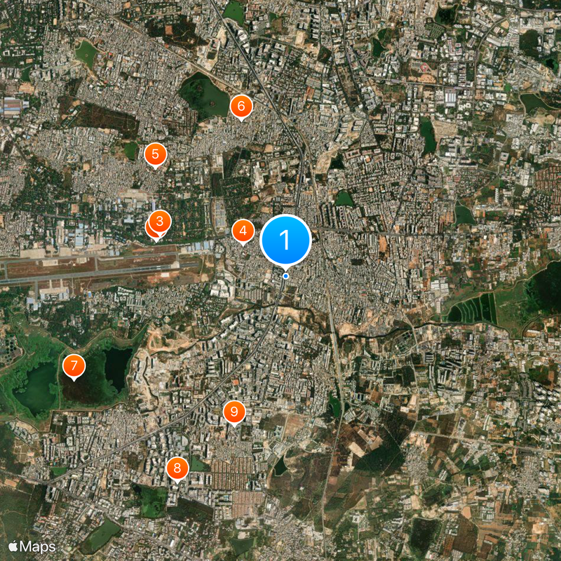 Meghana Foods Map