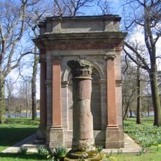 Column west of loggia at south end of Broad Walk