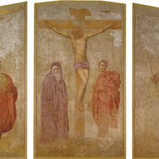 Tryptych of the crucifixion of Christ