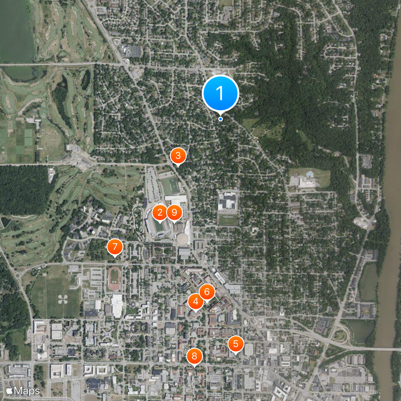 West Lafayette Mappa