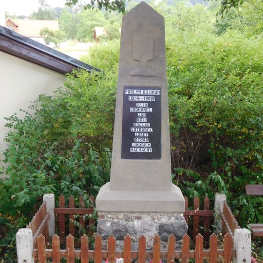 World War I memorial in Prackov