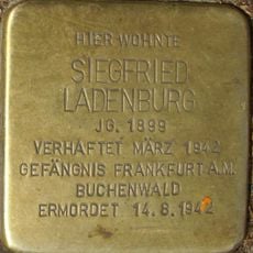Stolperstein à la mémoire de Siegfried Ladenburg