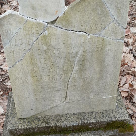 Pomník oběti vraždy na Sadové v Brně