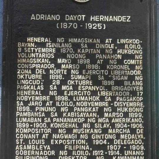 Adriano Dayot Hernandez historical marker