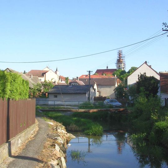 Lávka přes Prčický potok Potoční - Blatecká