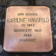 Stolperstein en memoria de Karoline Mansfeld