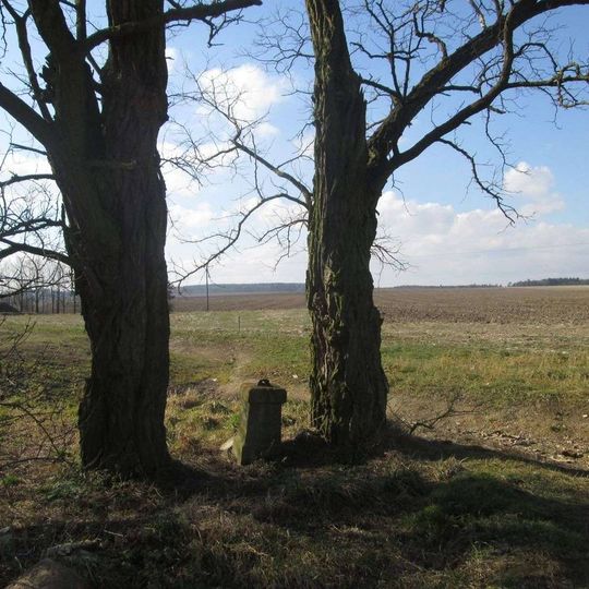 Kříž západně od Kostelce u vsi