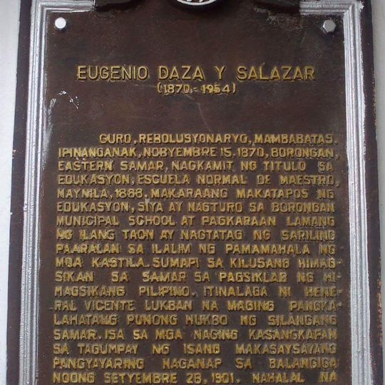 Eugenio Daza y Salazar historical marker