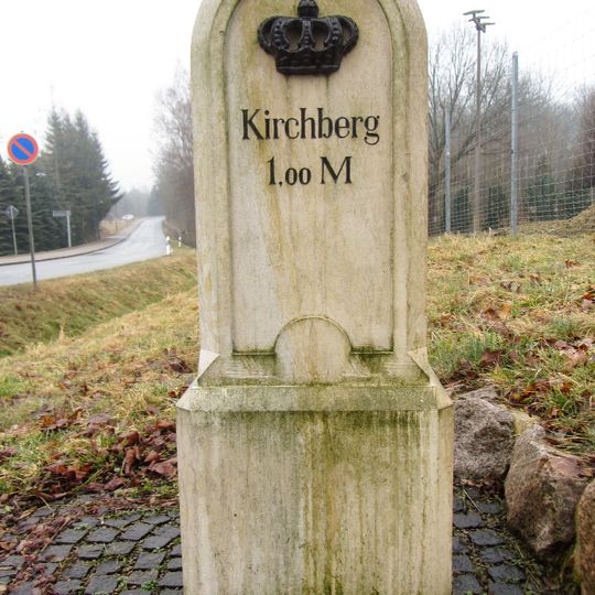 Kgl.-sächs. Postmeilenstein in Voigtsgrün
