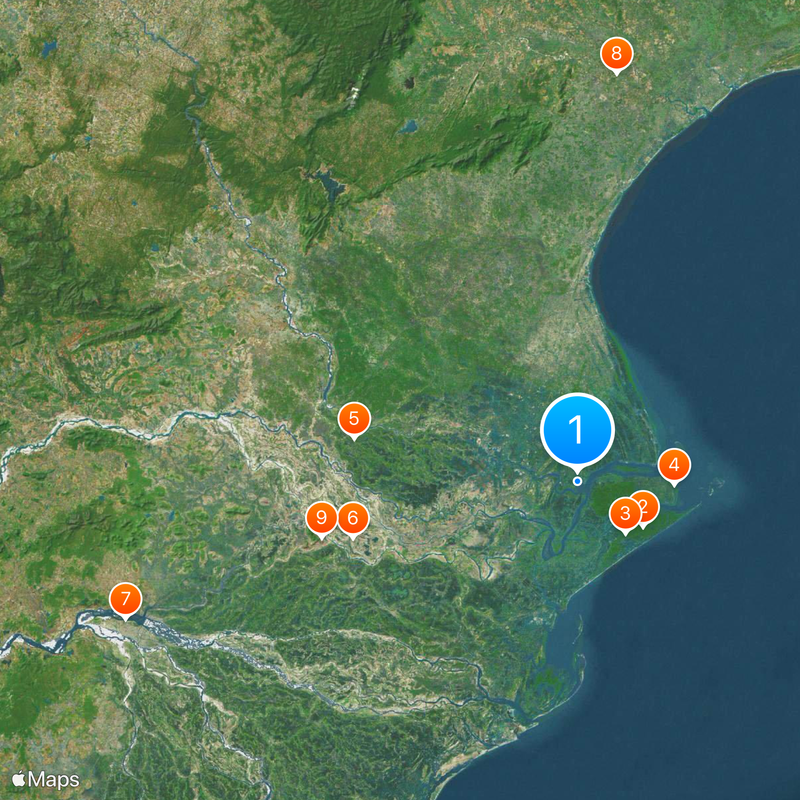 Baitarani River Map