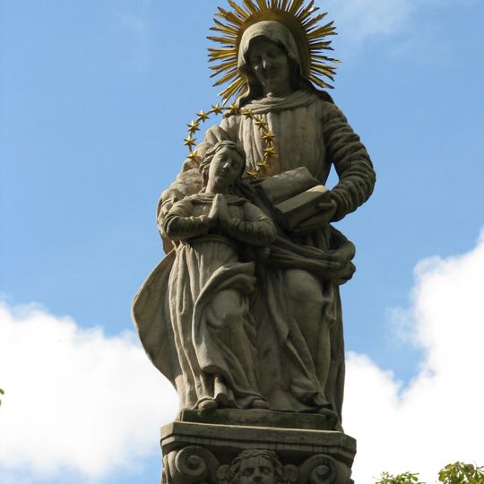 Sloup svaté Anny na Vratislavově náměstí v Novém Městě na Moravě