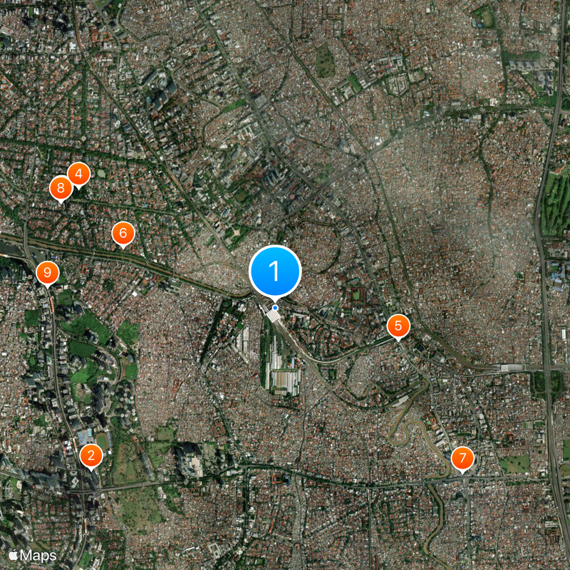 Manggarai railway station Map