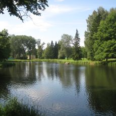 Vokzalny pond in Pavlovsk park